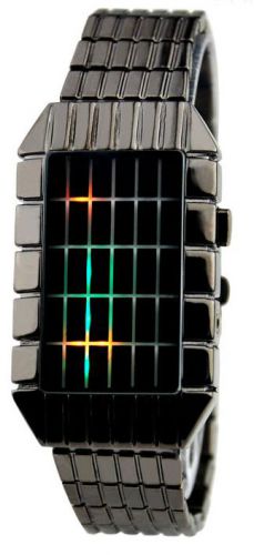 Цифровые бинарные часы  LED E.bella цветные