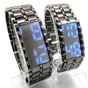Цифровые бинарные часы LED Samurai Lava MIRROR
